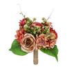 Artificial Flowers Bouquet Mixed Faux Roses Hydrangea Flower with Stems for Wedding Party Centerpiece Floral Arrangement Table Vase Decor