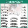 Luxurious Magnetic Eyelashes With Four Magnets Natural Soft Reusable Faux Lashes For Effortless Elegance