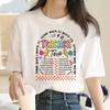 ABCD Teacher Tour Print  Graphic Streetwear Fashion T-Shirts Harajuku Clothes Short Sleeve Summer Tee Casual Female Tops