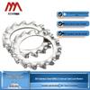 Aozhan Aofeng 304 Stainless Steel External Tooth Lock Washer GB862.2, Anti-loosening, Size M3-M33
