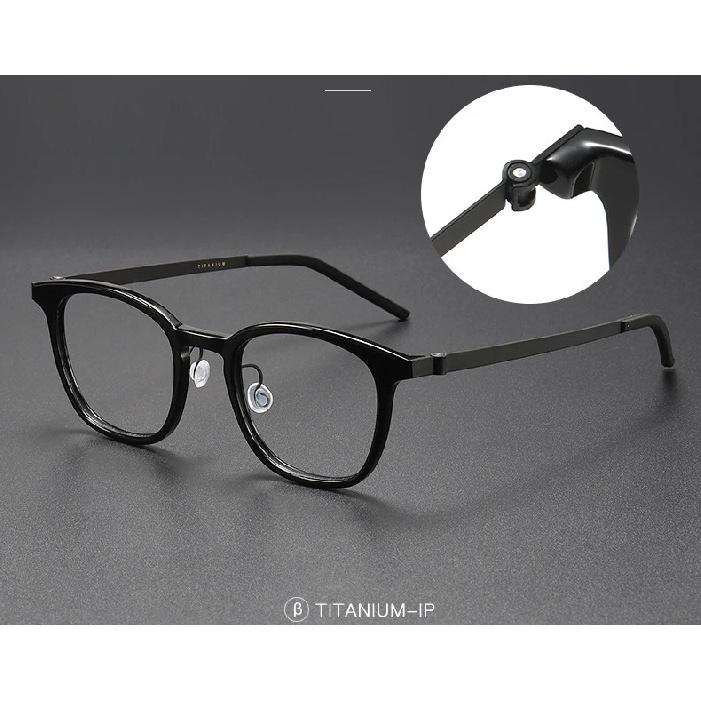 New Denmark Designer Acetate Titanium Optical Eyeglass frames Men Women Vintage Square Transparent Computer Glasses Frames