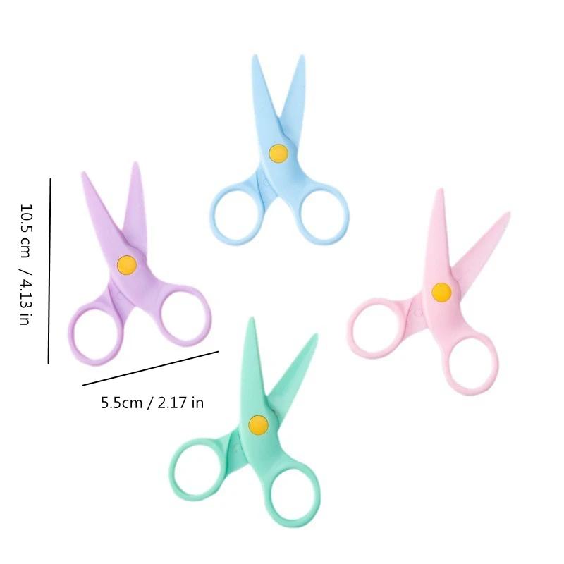 Child-Protective Craft Scissors 1-Piece Set - Safety Edge Design for Kids' Art Projects And School Supplies