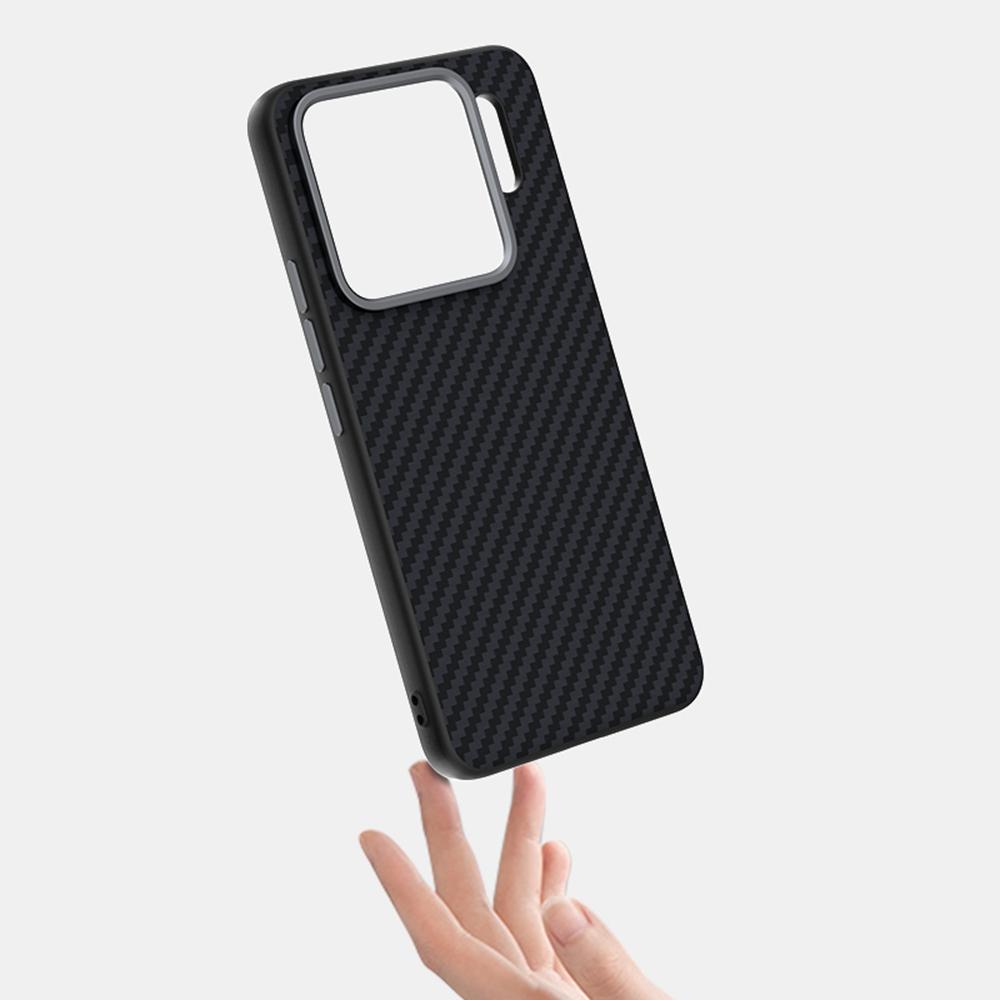 ABEEL For Xiaomi 15S Pro Case Compatible with MagSafe Carbon Fiber Texture Back Cover