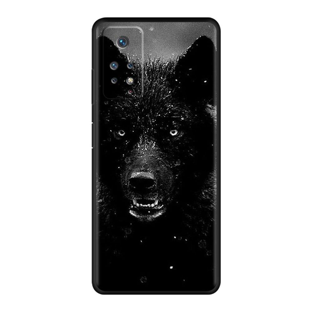 Official For Xiaomi Redmi Note K40 9T 7 10 9C 9 8 9S 9A 11 Pro K40S 10C 8T Celulares Fundas Beast Lion Wolf
