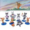 Miquelpw Tom Jerry Action Figures Cute 9pcs/set For Collectors And Cartoon Lovers