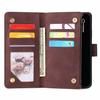 Suitable for Samsung A70S mobile phone case M40S retro matte insert card zipper wallet protective leather case A50