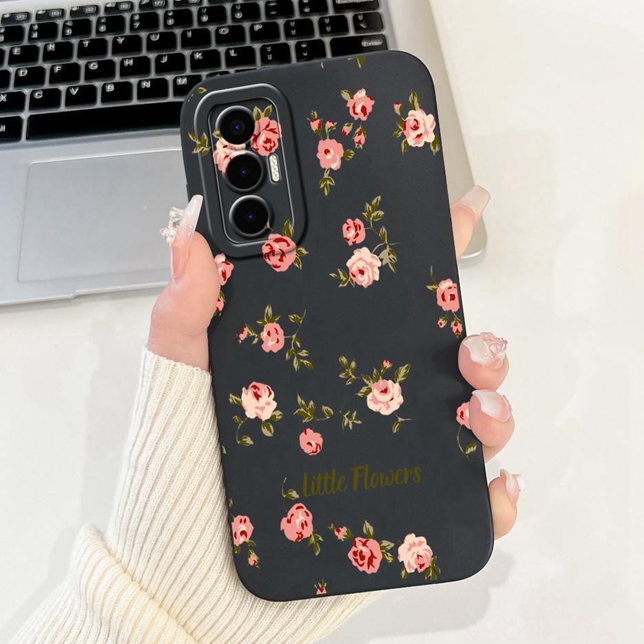 For Tecno Pova 3 Case LF7n Stylish Candy Panted Cover Shockproof Phone Case For Tecno Pova 3 Pova3 Soft Fundas 6.9'' Matte Coque