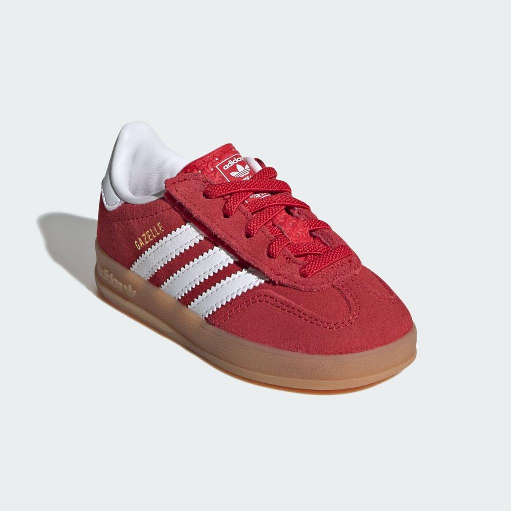 adidas GAZELLE INDOOR CF EL I IH9132 Kids' Originals Sneakers Better Scarlet / Cloud White / Gum