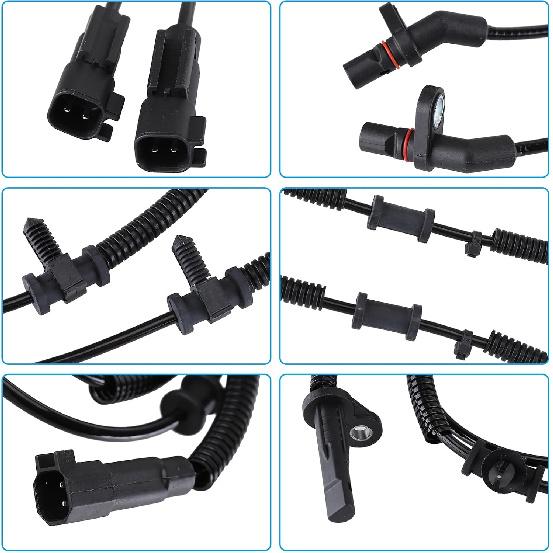 4PCS Front and Rear ABS Wheel Speed Sensor Compatible 2013-2018 for Ram 1500 2019 for Ram 1500 Classic
