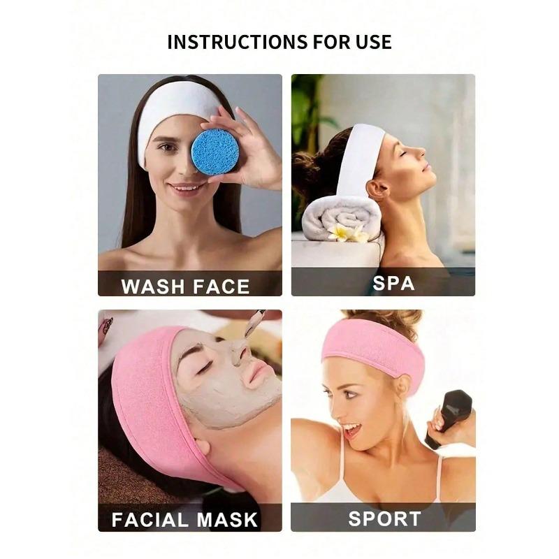 Super Absorbent Headbands - Non Slip Spa Headbands, Suitable For Face Wash And Skin Care Face Wash Headbands, Beauty Headbands