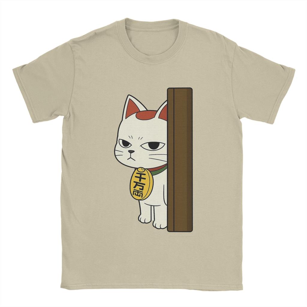 Novelty Anime Dandadan Turbo Granny Cat T-Shirt for Men Crewneck Pure Cotton T Shirts  Short Sleeve Tees New Arrival Clothes