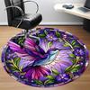 1pc Hummingbird Garden Office Round Area Rug, Under Office Chairs Bedroom Living Room Home Decor, Room Deco