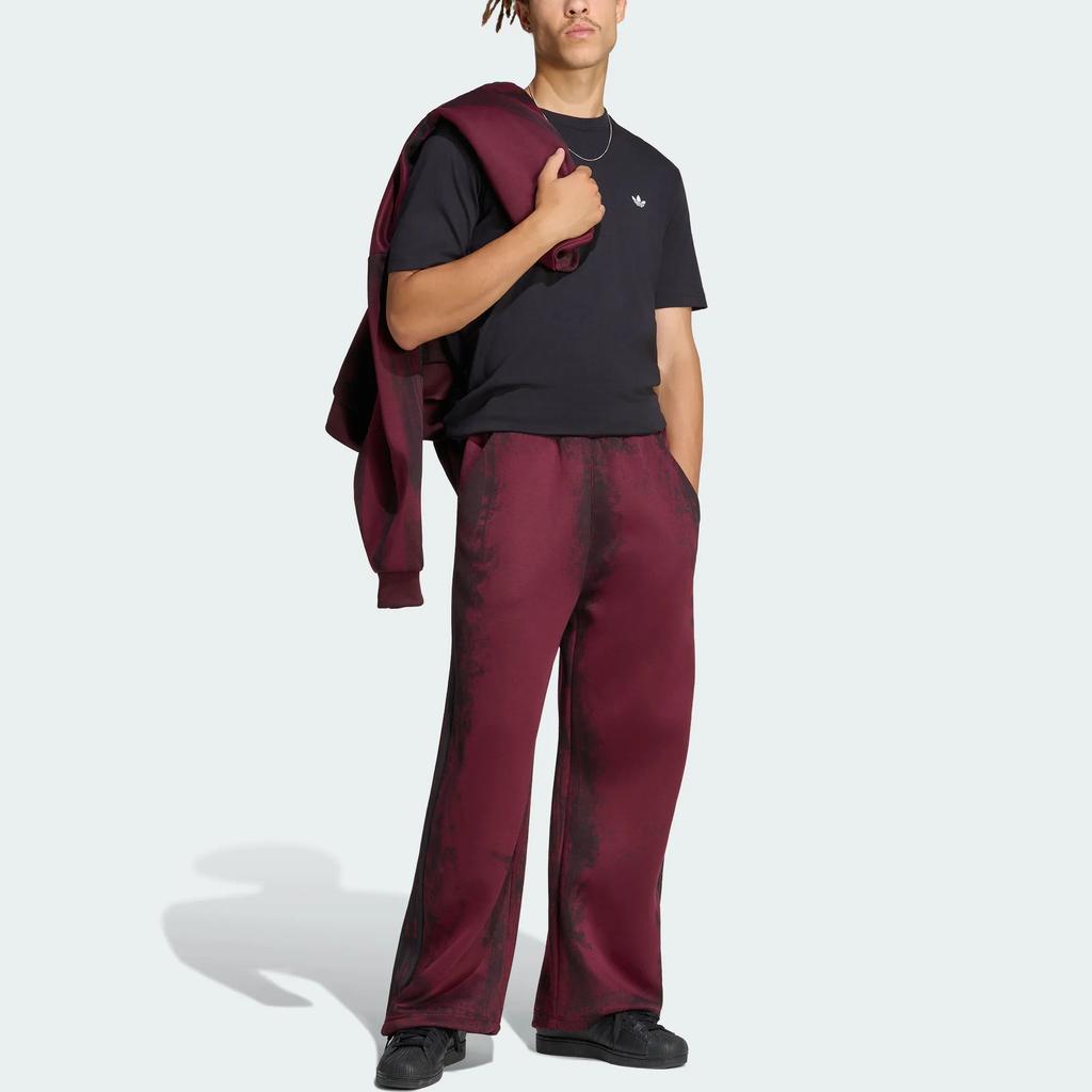 adidas Originals ADILENIUM Sports Pants Men's Dark Reddish Purple Straight Fit Pants LH3269