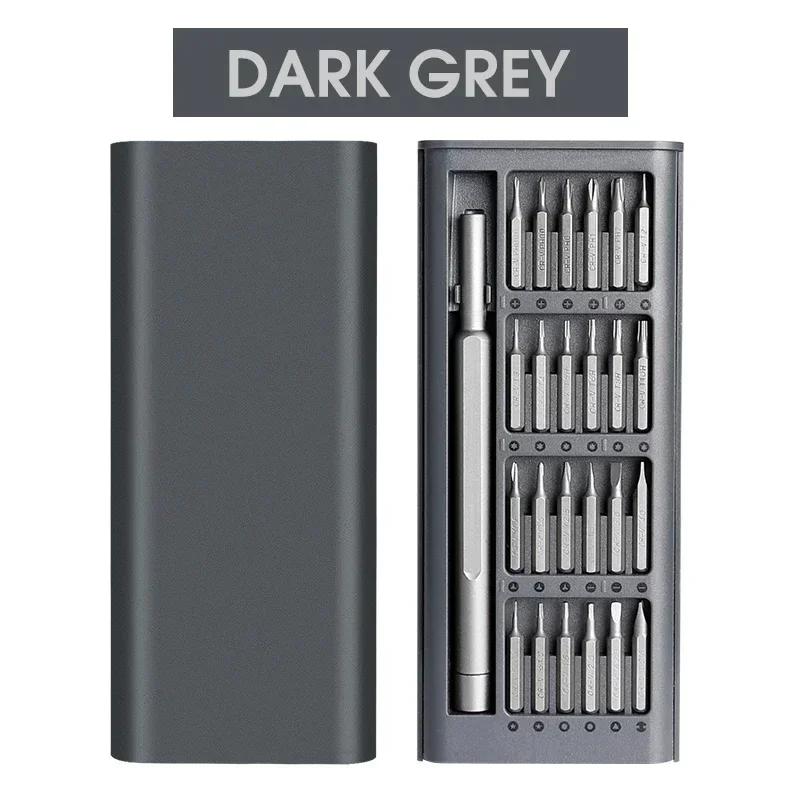 

New 25-in-1 Magnetic Screwdriver Set - Precision Repair Kit for Phone, Computer & Electronics - 24 Detachable Steel Bits