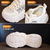 Inner height increase dad shoes women 2025 summer new hollow breathable thick-soled muffin mesh casual sports sandals