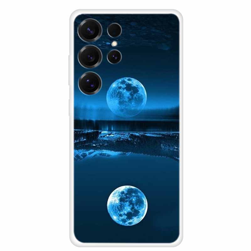 Capa For Samsung Galaxy S26 Ultra Phone Case Clear Soft TPU Silicone Cover for S 26 Ultra Transparent Funda Cartoon Painted Para
