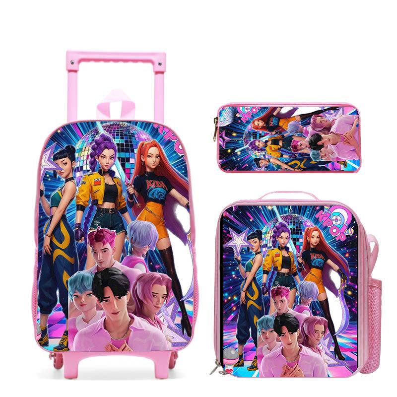 Kpop Witch Hunter Girl Group Schoolbag High Definition Printing Casual Crossing Border Lightweight Tie Rod Backpack One Piece Hair
