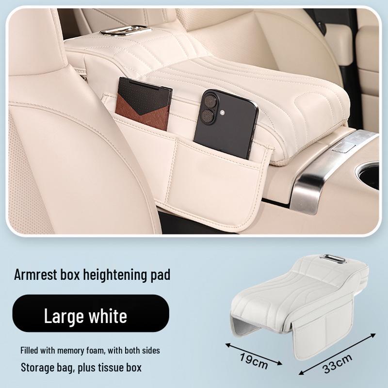 Compatible with 24 Tesla Model 3 variants: armrest booster, protective cover, tissue box.