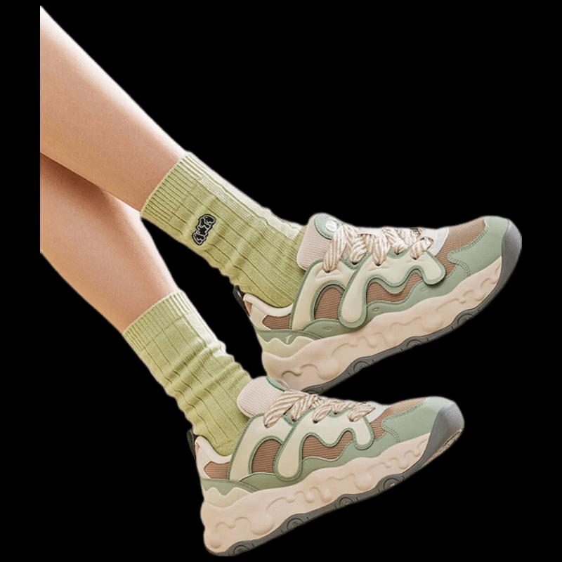ANTA Women s Milk Candy Thick-Sole Casual Shoes US 6.5