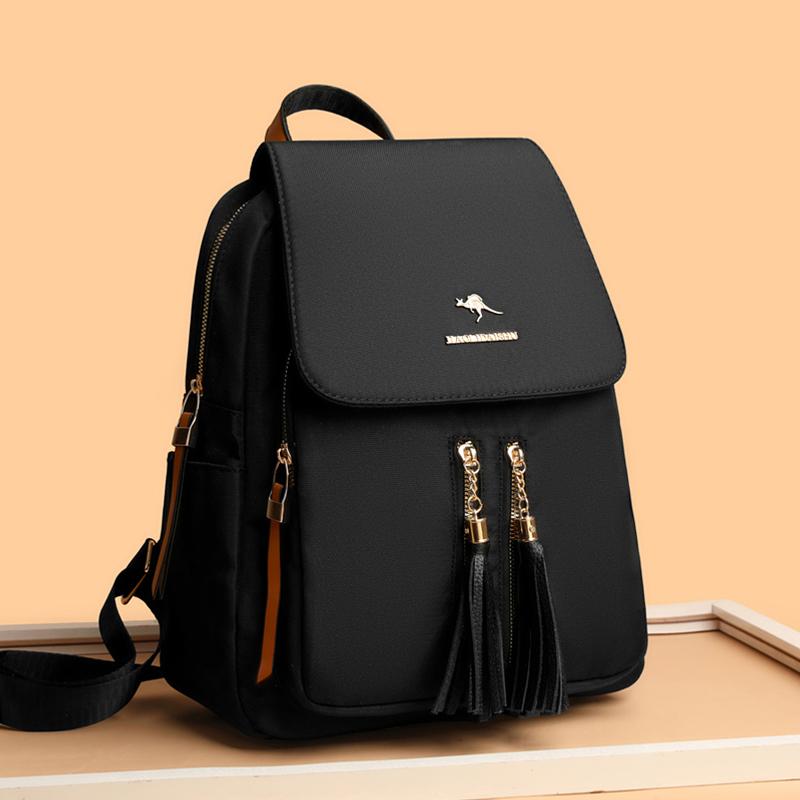 Travel Backpack Large Capacity Computer Bag Women's Commuter Solid Color Backpack