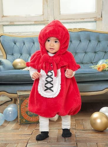 Clear Stone Marshmallow Baby Cosplay Halloween Little Red Riding Hood Baby 80cm Red Costume