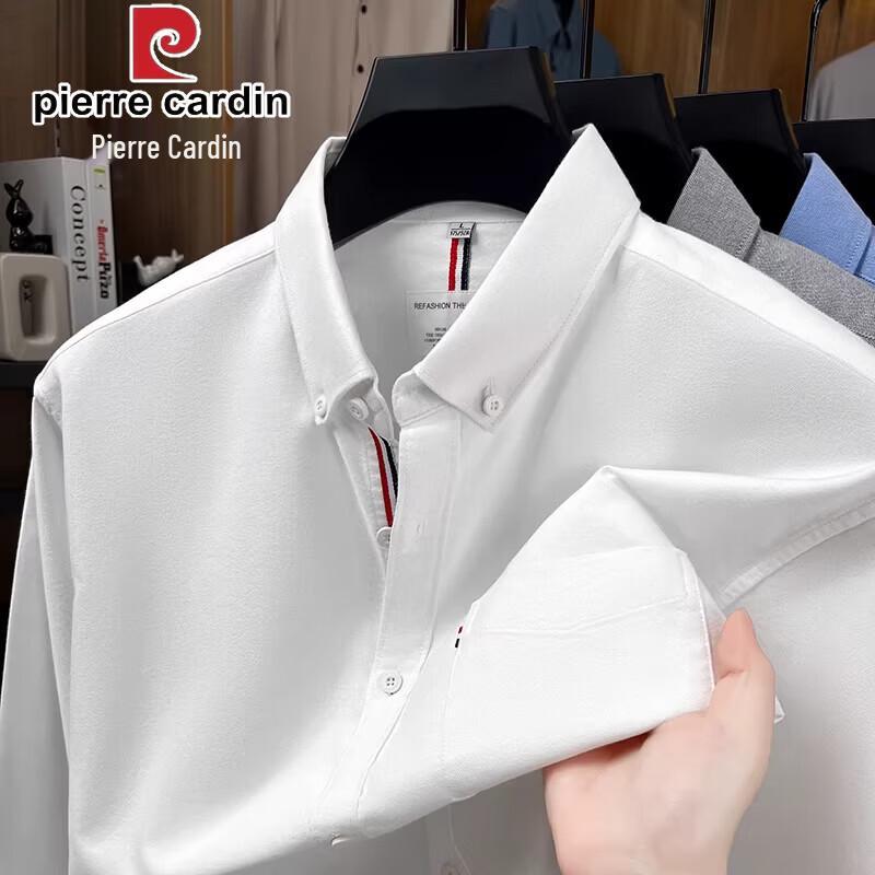 Pierre Cardin Men's 100% Cotton Brushed Long-Sleeve Shirt with Pocket