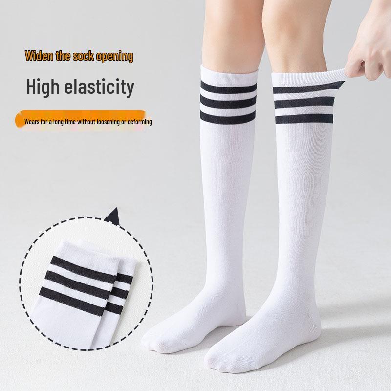 Women's Over-the-Knee High Socks: Summer Black Japanese School Style Trendy, Thin, High-Top Long Socks for Students