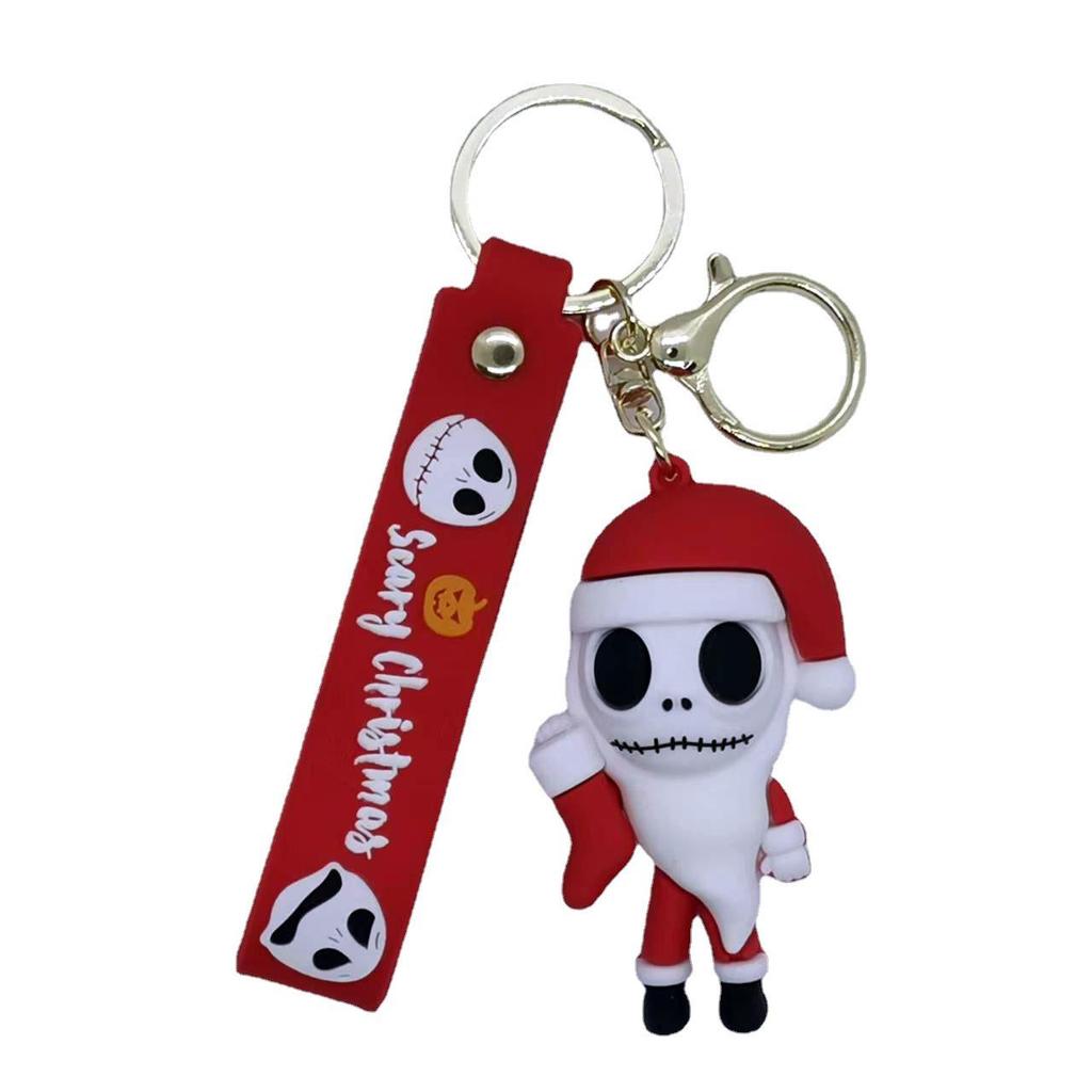 Creative Cartoon Nightmare Before Christmas Keychain Pendant - Doll Accessories for Bag and Car