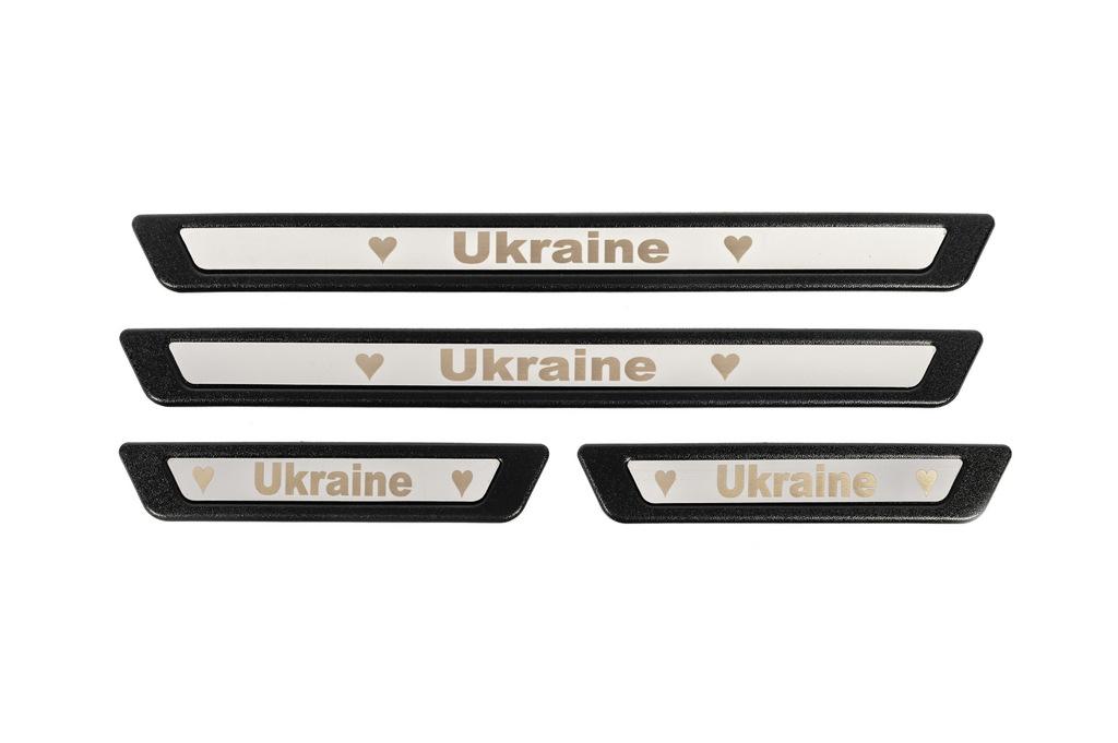 

Накладки на пороги (Ukraine, 4 шт., нерж)