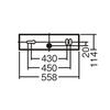 Panasonic LED Kitchen Light, Directly Mounted Under Shelf Type, Straight Pipe 20 Type, Daylight White LGB52097LE1