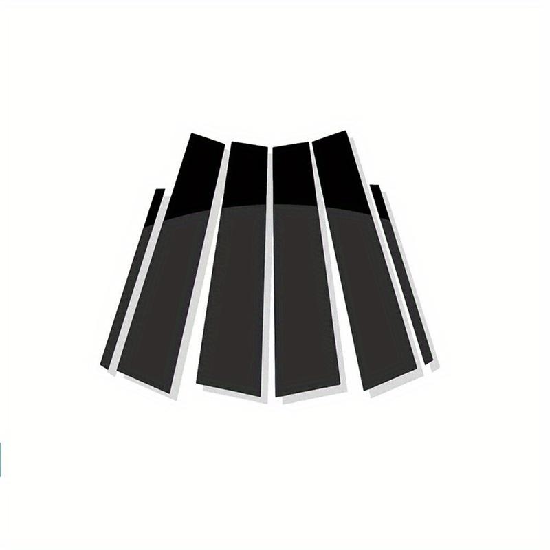 6pcs Fit For Toyota Camry 2012 2013 2014 2015 2016 2017 Gloss Black Pillar Posts Door Side Window Moulding Trim Cover Accessories