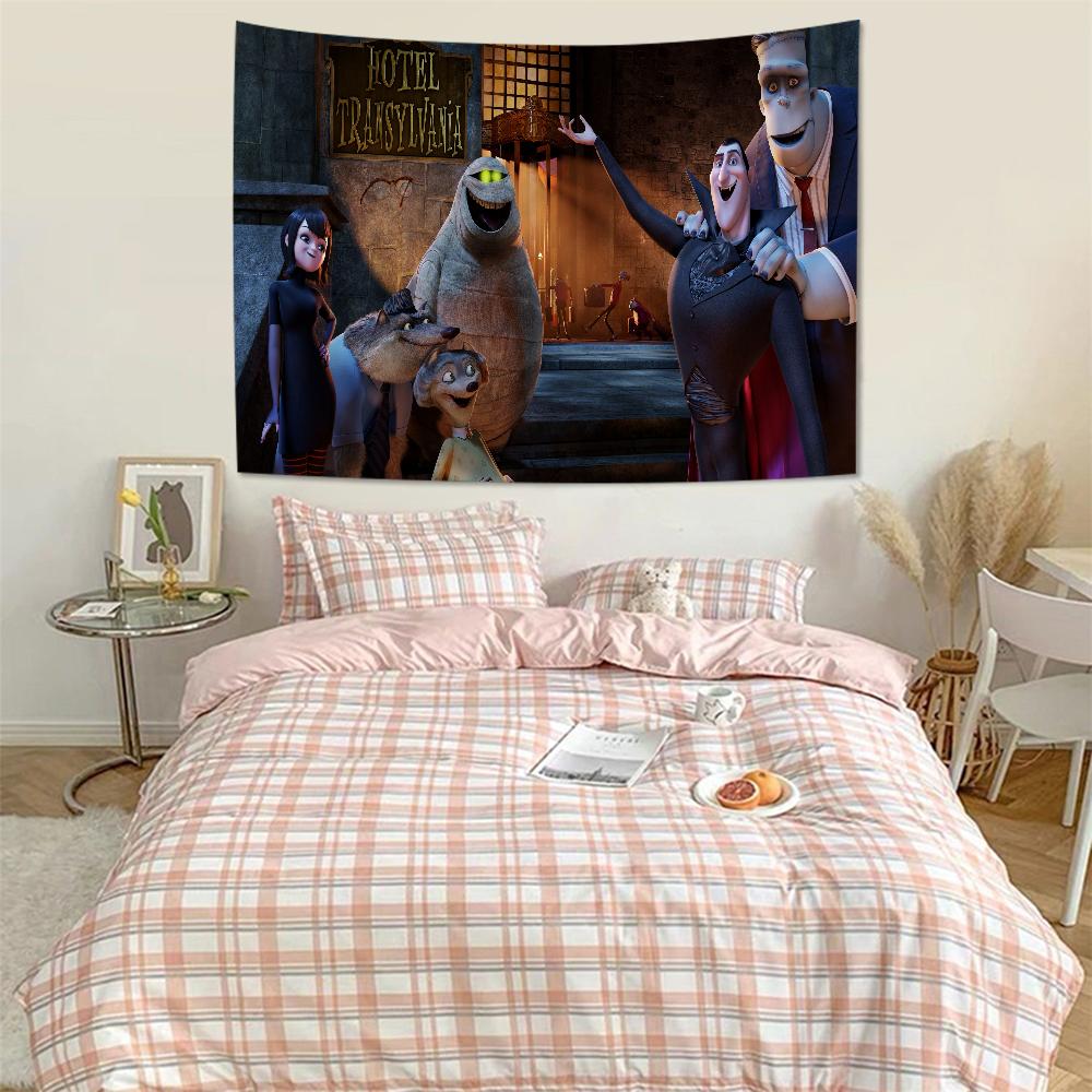 Anime Hotel Transylvania Appeso Arazzo Boemo Arazzi da Parete Boemi Mandala Kawaii Decorazione Stanza