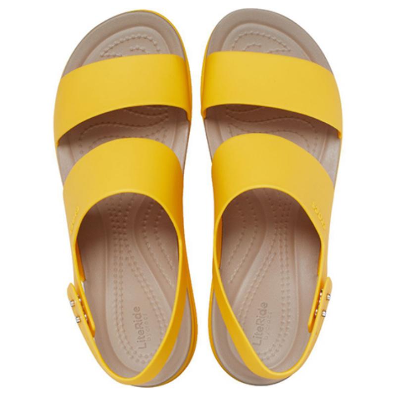 Crocs Brooklyn platform sandals women's yellow