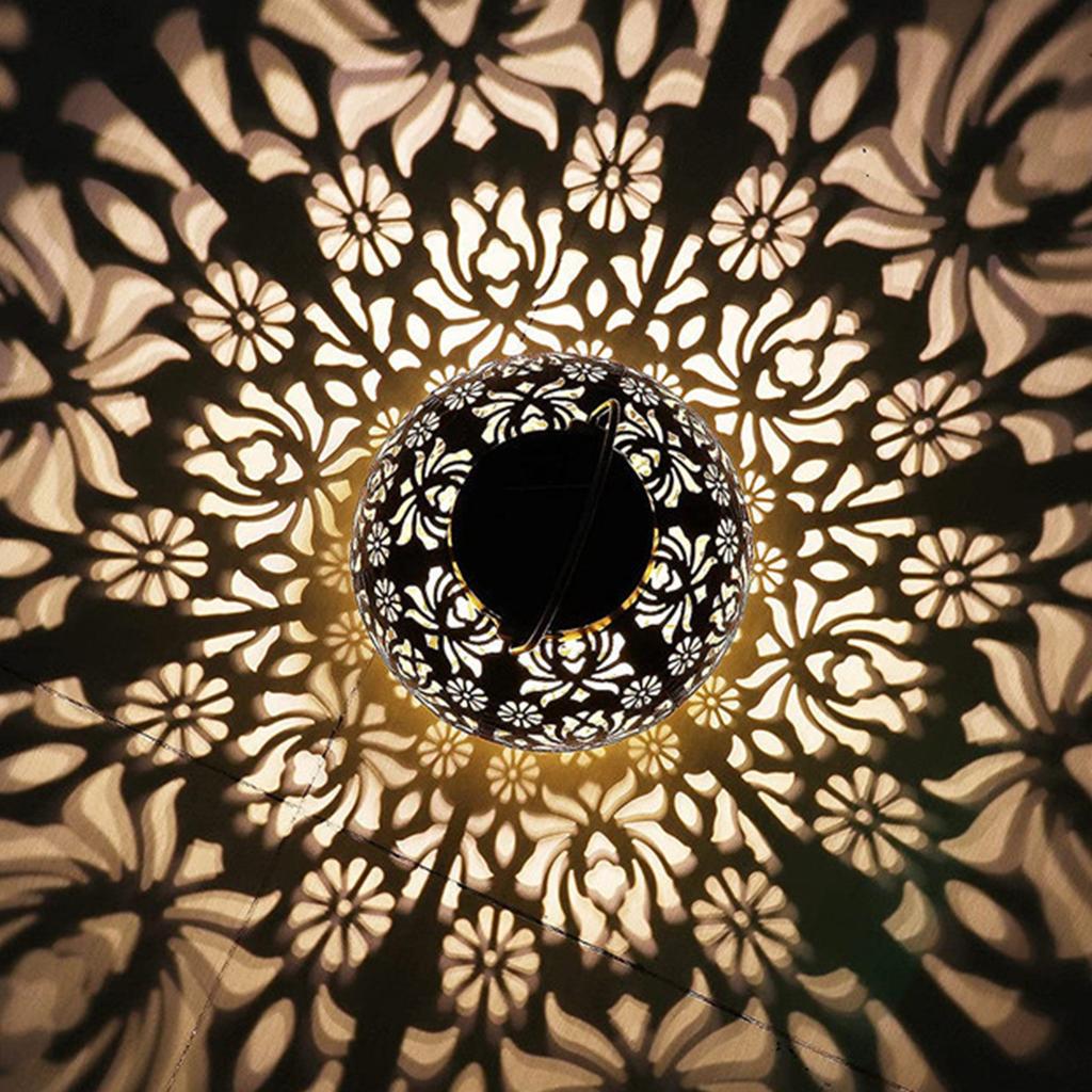 Solar Light Iron Art Hanging Light Chandelier Led Ground Outdoor Lights With Plug Panel Walkway String For-Decoration For-Garden