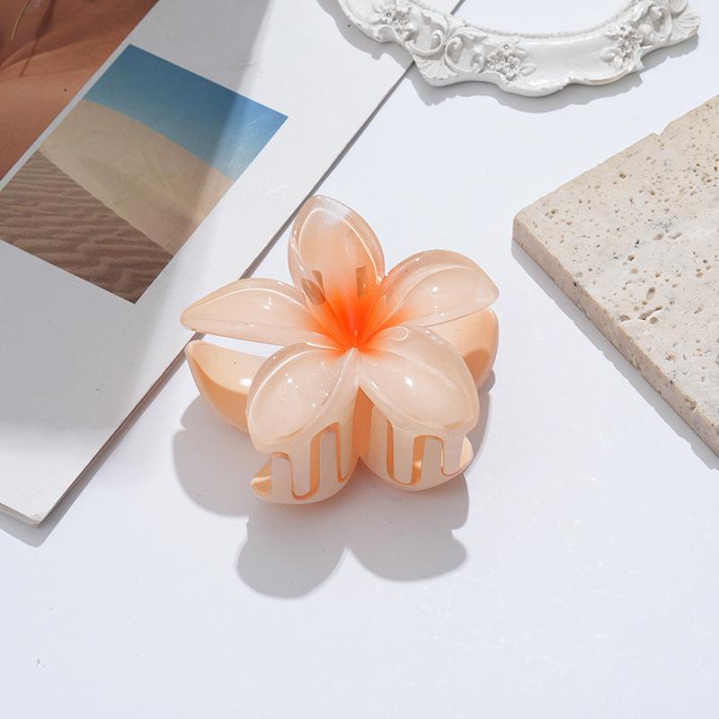 Fashion Egg Flower Hair Clips for Women Bohemia Style Flower Large Hair Claw Hairpin Beach Vacation Girls Hair Accessories