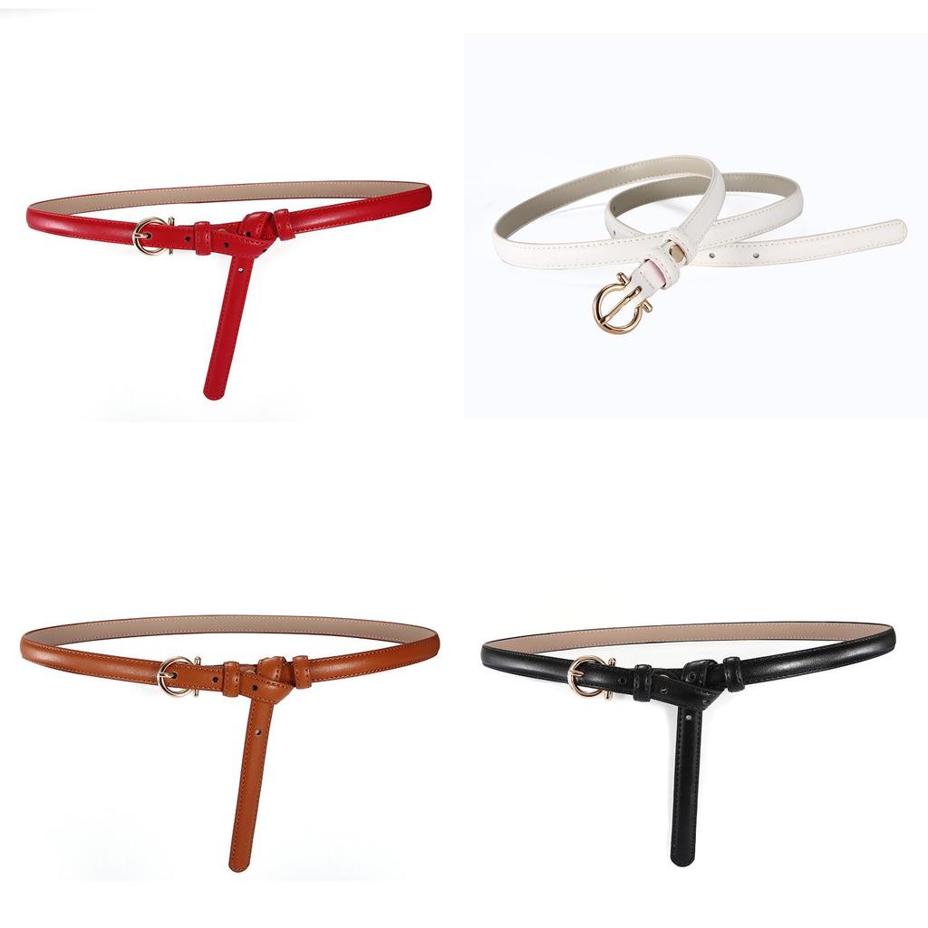 Korean Style Womens Leather Belt With Metal Buckle For Casual Office Fashion