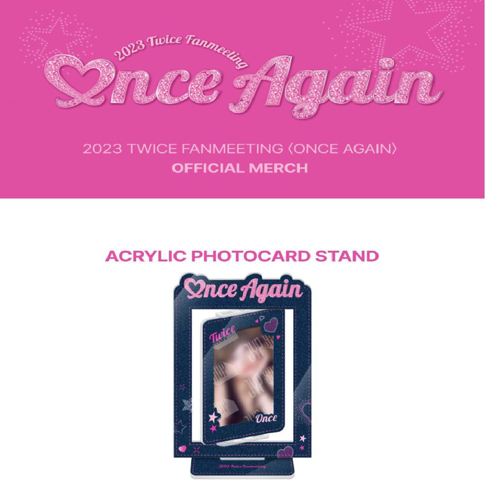 

Предзаказ TWICE 2023 Fanmeeting Once Again, акриловая подставка для фотокарточек