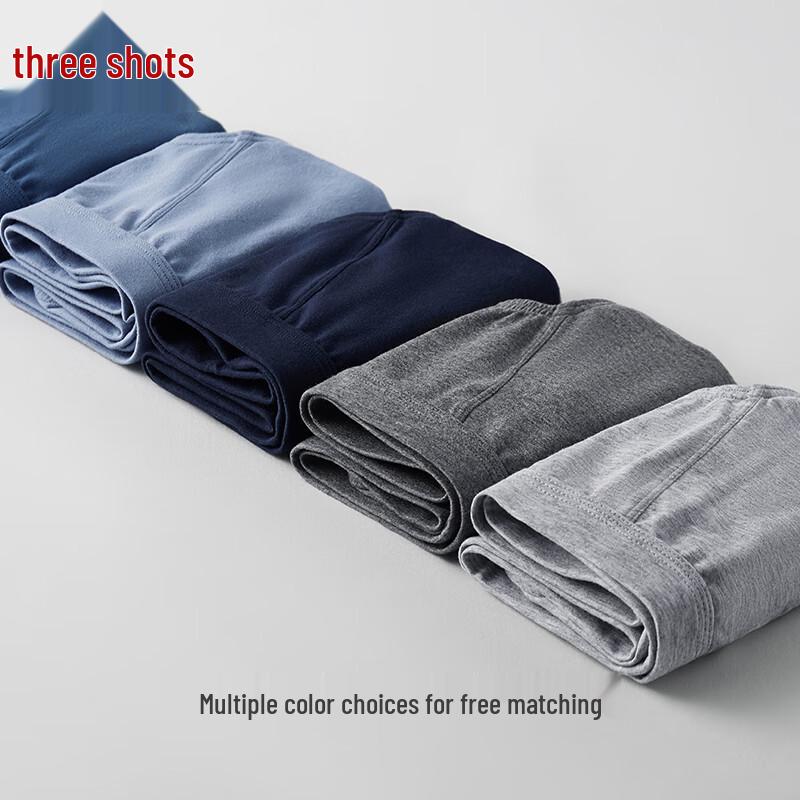 Sanqiang Men's Pure Cotton Antibacterial Briefs (3-Pack)