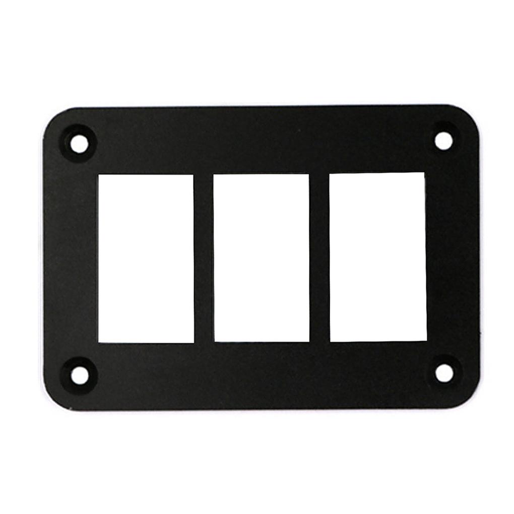 Switch Panel Rocker Switch Panel Mount Housing Aluminum Frame for Car Motorcycle Boat