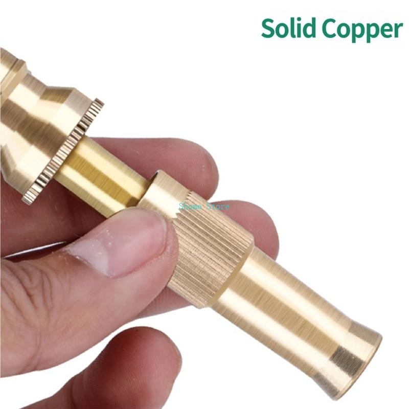 Heavy Duty Brass Water Sprayer Adjustable Car Washer Garden Sprayer Portable High Pressure Sprinkler Nozzle Garden Water M68E CN