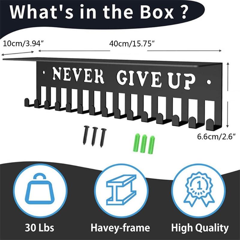 Sports Medal Display Rack Medal Holder Trophies Rack Medal Hanger Medal Display Shelf Alloy Material for Medal Trophies