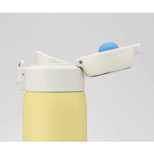 Skater Thermal/Cold Stainless Steel Mug Bottle 480ml One Touch Open Dull Yellow STOT3-A