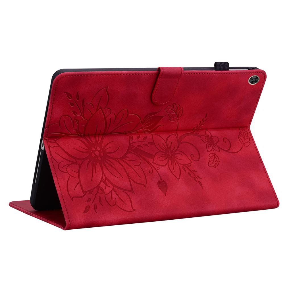 For Huawei Enjoy Tablet 2 (Versions: AGS3-W00D (Wi-Fi Only)). PU Leather Exquisite Floral Embossed Design Tablet Case