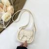 Candy Color Small Square Bag Elegant Lipstick Bag Casual Mini Saddle Bag  Daily