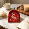 Coral Fleece Christmas Hand Towels Quick-drying Cleaning Dishcloths  Xmas Decor
