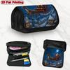 1pc 1pcs Reindeer-Themed Flip Pencil Case Suitable for Schools, Offices & Travel - Double Layer Zipper Closure Storage Cover with Multi-Layer Flip Des