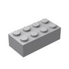Classic Bulk Solid Color Bricks3001 2x4 Building Blocks 150pcs Grey Orange Pieces Compatible with Lego All Major Brick Brands