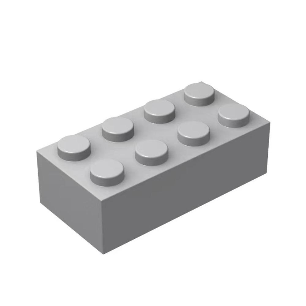 Classic Bulk Solid Color Bricks3001 2x4 Building Blocks 150pcs Grey Orange Pieces Compatible with Lego All Major Brick Brands