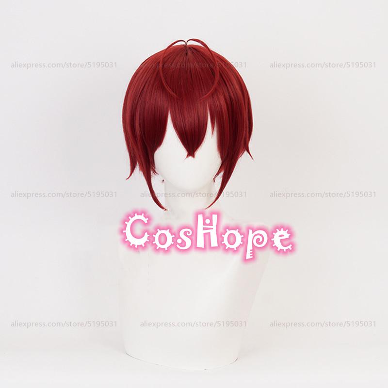 Perruque Cosplay Riddle Rosehearts Perruque Courte Rouge pour Femmes Cosplay Anime Cosplay Perruques Synthétiques Résistantes à la Chaleur One Size brown