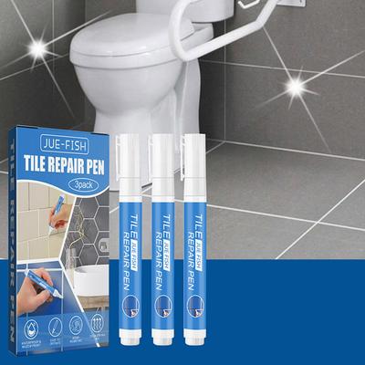120ML Tužka na spárovací hmotu pro vyplnění mezer mezi dlaždicemi Bílý přípravek na spáry dlaždic Výplň spárovací hmoty Lepidlo Tmel na keramické podlahové mezery Opravná pasta Výplňový přípravek